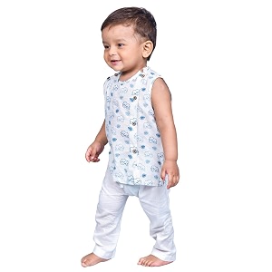 POLKA TOTS Pure Cotton New Born Dress