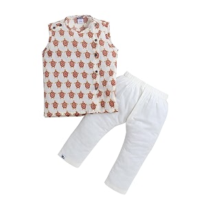 POLKA TOTS Pure Cotton New Born Dress