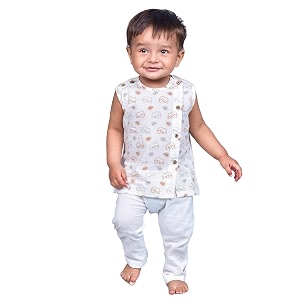 POLKA TOTS Pure Cotton New Born Dress