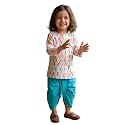 POLKA TOTS Pure Cotton Traditional Dhoti Kurta