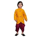 POLKA TOTS Pure Cotton Traditional Dhoti Kurta