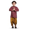 POLKA TOTS Pure Cotton Traditional Dhoti Kurta