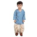 POLKA TOTS Pure Cotton Traditional Dhoti Kurta