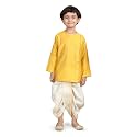 POLKA TOTS Pure Cotton Traditional Dhoti Kurta