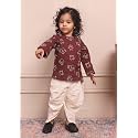 POLKA TOTS Pure Cotton Traditional Dhoti Kurta