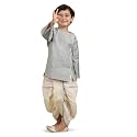 POLKA TOTS Pure Cotton Traditional Dhoti Kurta