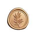 Pollize 50Pcs Wax Seal Stickers, Self-Adhesive Wedding Envelope Stickers