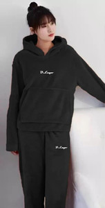 Pollo Loco Women Night Suit Set Black