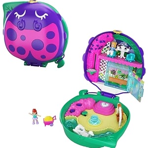 polly pocket pocket world lil ladybug garden compact 2 micro dolls accessories