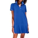 Polo Dress for Women Ruffle Hem Golf Tennis Summer Casual Mini Dresses