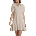 Polo Dress for Women Ruffle Hem Golf Tennis Summer Casual Mini Dresses