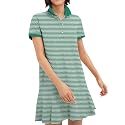 Polo Dress for Women Ruffle Hem Golf Tennis Summer Casual Mini Dresses