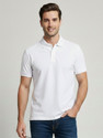 Polo Plus Solid Men Polo Neck White