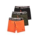 POLO RALPH LAUREN Men's Underwear Boxer Briefs Pack, 3-Pack, 4D Flex Cooling Microfiber Underwear, Wicking Boxer Briefs