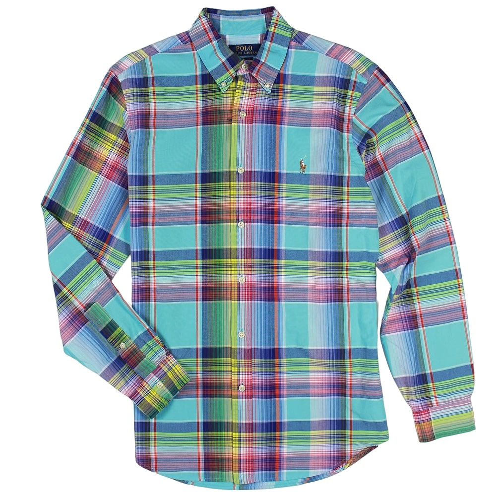 POLO RALPH LAUREN Men's Classic Fit Long Sleeve Garment Dyed Oxford ...