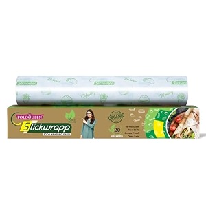 food wrapping roll for roti 20mtr re-heatable non stick paper oven safe parchment paper