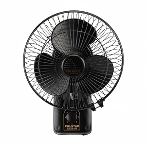 polstar lehar high speed wall mount fanoscillating  100 copper motor 3-speed control  durable amp long-lasting  strong and reliable  2 year manufacturer warranty black 225mm