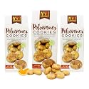 Polvorones Cookies by Too Good Gourmet, 3-Pack, Buttery Shortbread, Orange Infusion &amp; Cinnamon-Sugar Coated, Traditional Mexican Treats for Dessert, Parties, Gifts, Snacks