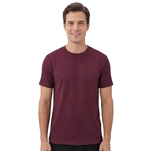 Poly Cotton Frill Round Neck T-Shirt for