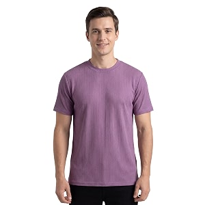 Poly Cotton Frill Round Neck T-Shirt for