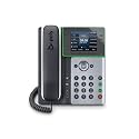 Poly Edge E300 IP Phone - Corded - Corded - Desktop, Wall Mountable - Black - VoIP - 2 x Network (RJ-45) - PoE Ports (Renewed)