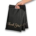 Donyson Black Poly Mailers with Handle, 10x13, 100 Pack, Shipping Bags
