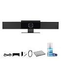 Poly Studio USB Video Bar | 4K All-in-One Camera, Microphone & Speaker System for Conference Rooms | Auto Framing & Tracking, NoiseBlockAI, Zoom & Teams Certified + Screen Cleaning Kit + Fiber Cloth