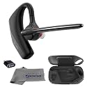 Poly Voyager Legend 50 UC Bluetooth Headset, Charging Case, AI-Powered Noise Cancellation, 4Mic WindSmart Tech, 10-Hr Battery, 98 ft Wireless Range, Multipoint Connectivity, Voice Assistant, GTW Cloth