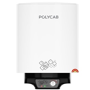 polycab celestia 5-star 10l water heater geyser  5-yr tank amp 2-yr product warranty  temperature control knob  enhanced safety rust proof tank  efficient heatingwhite