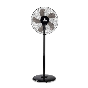 polycab elanza 5 blade 400mm mini pedestal fan with 2 year warranty black