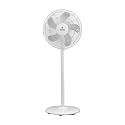 Polycab Elanza 5 Blade 400mm Mini Pedestal Fan with 2 Year Warranty (White)