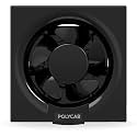 Polycab Freshner Neo 150mm Energy Efficient Exhaust fan for Kitchen, Bathroom | Noiseless, Sleek Design Easy to Clean | High Speed, Powerful Motor, 100% Copper Winding, 2 Year Warranty【Black】