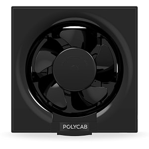 polycab freshner neo 150mm energy efficient exhaust fan for kitchen bathroom  noiseless sleek design easy to clean  high speed powerful motor 100 copper winding 2 year warrantyblack