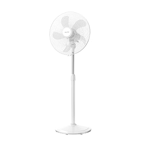 polycab optima mini 400mm oscillating pedestal fan for home office  high speed amp air thrust  aerodynamic blades with cutting edge design  100 copper winding motor  2 years warrantywhite