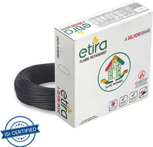 polycab etira 1 sqmm black 90 m wire black