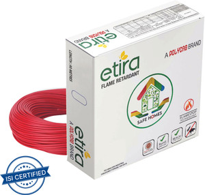 polycab etira 25 sqmm red 90 m wire red