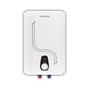 Polycab Regalia 5-Star, 10 litre, 2KW Electric Storage Geyser (Water Heater) For Home, Bathroom | Efficient Heating Element, Glasslined Coated Tank | Enhanced Safety, Temperature Control Knob【White】