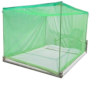 polycotton mosquito netmachardani for single bed 3x65 ft ideal for indoor and outdoor use- green