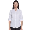 Polycotton Women 34 Sleeve Stylish Solid Regular