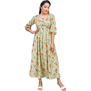 Polyester Floral Regular Women Kurta