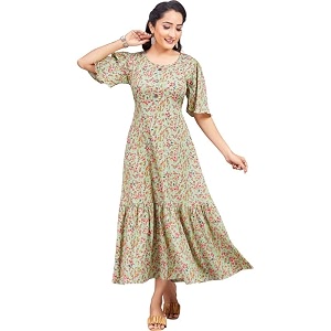 Polyester Floral Regular Women Kurta