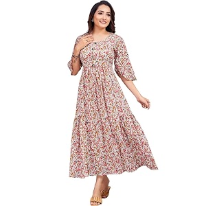 Polyester Floral Regular Women Kurta