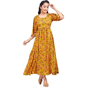 Polyester Floral Regular Women Kurta
