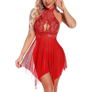Polyester Spandex Lace Floral Lingerie for
