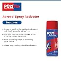 Polyfix Aerosol Activator for HV Cyanoacrylate Adhesives - Facilitates Fast Bonding and Accelerates Curing Process - Ideal for Quick and Efficient Application of Instant Glues - 100ml Spray Can