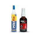 Polyfix Low Viscosity Cyanoacrylate Instant Glue and Glass Spray Activator Combo Kit - Suitable for Acrylic, Flex, Footwear, Toys, Ceramic, Helmets - for Quick and Strong Bonding - 125g+100ml