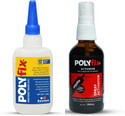 POLYFIX Multipurpose Instant Superglue LV with accelerator (Glass bottle) combo Kit Adhesive (150 g)