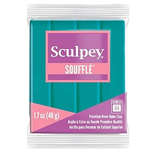 polyform su6-6505 sculpey souffle clay 2-ounce sea glass