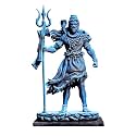 Polyresin Shiv Ji Murti Idol for Car Dasboard Home Pooja Temple | Lord Shiva Statue Idol Figurine Mahadev Sculpture Lord Idol for Dashboard (Golden)