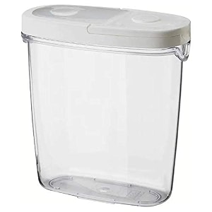 Polystyrene-Acrylic Plastic Food Jar- 1.3 liters red